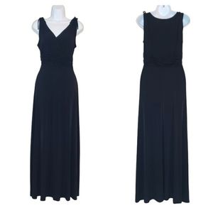 AA Studio Sleeveless Ruched Waist Maxi Dress